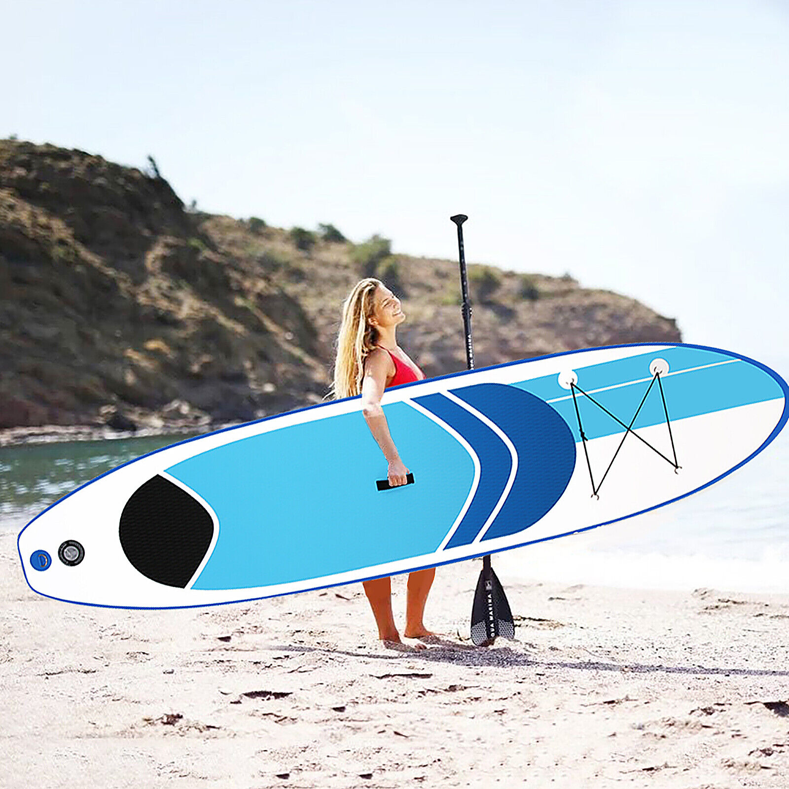 Details zu  305cm Paddling Stand Up Surfboard SUP Paddelboard Aufblasbar Surfbrett Paddle DE Neues Originalprodukt