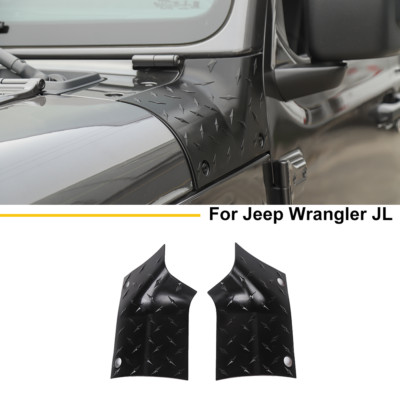 Black Cowl Body Armor Outer Cowling Covers Guards For Jeep Wrangler JL JT 2018+