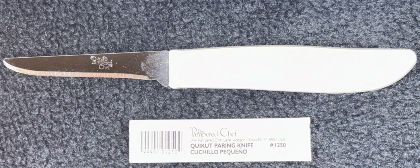 Pampered Chef 1250 Quikut White Handle Paring Knife for sale online eBay