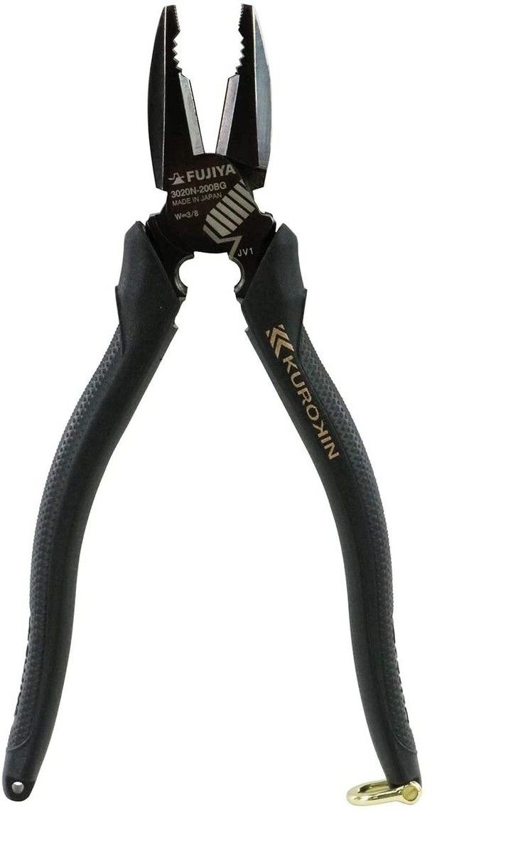 Fujiya Kurokin Side Cutting Lineman Deburring Pliers 200mm 3020N-200BG by Daitool Fujiya Kurokin Side Cutting Lineman Deburring Pliers 200mm 3020N-200BG by Daitool