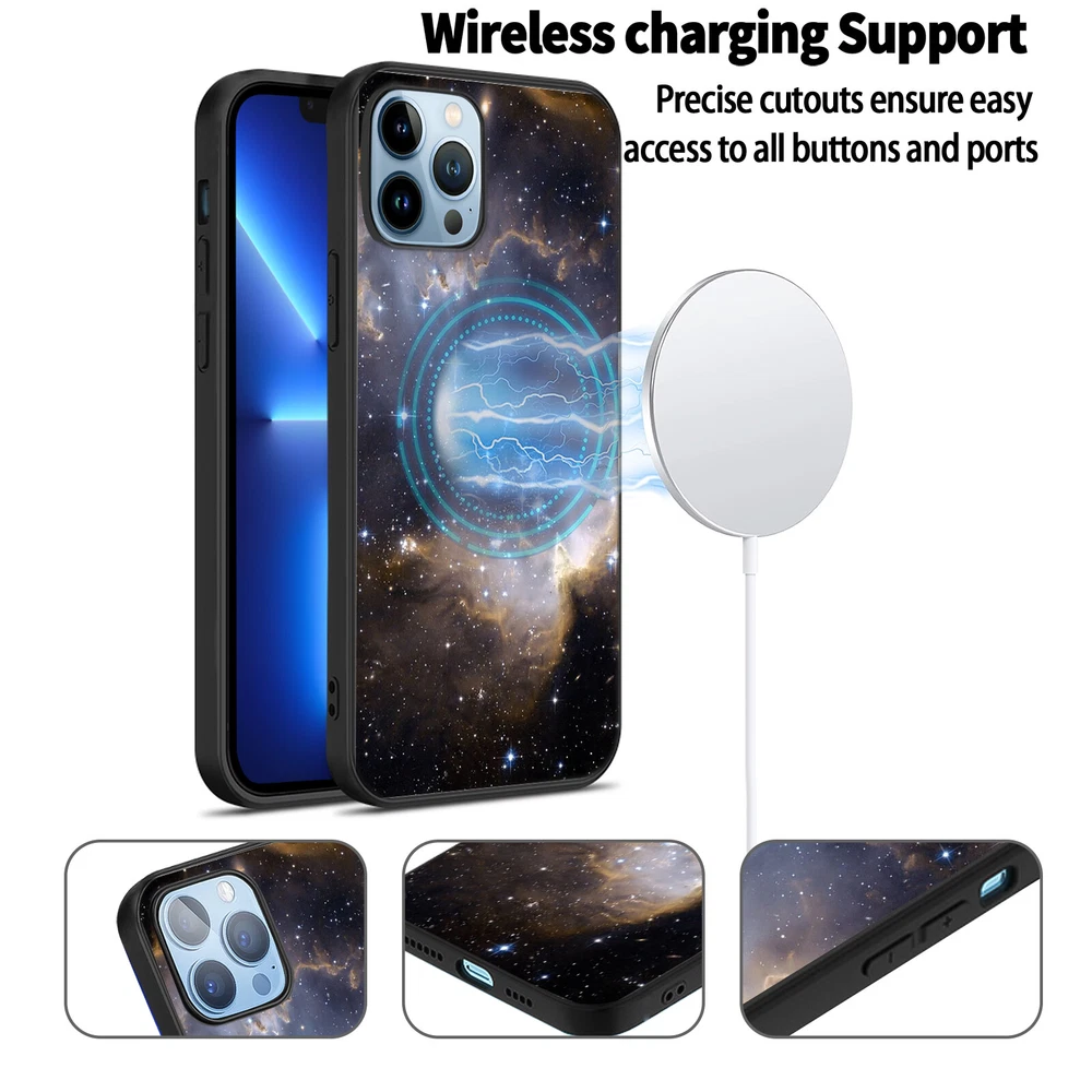 Phone Case Space Soft Silicone Cover For iPhone 11 12 Pro 13 14 Plus 15 Pro Max
