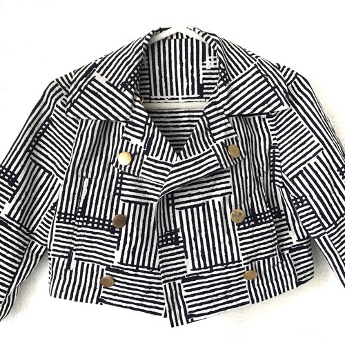 OPENING CEREMONY Jacket Black White Geomitric Womens’s XS - Picture 3 of 10