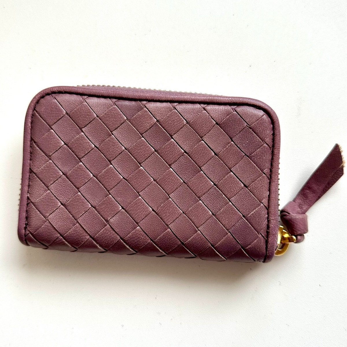 【美品】BOTTEGA VENETA INTRECCIATO ZIP COIN Bottega Veneta® Women's Intrecciato Zipped Coin Purse in
