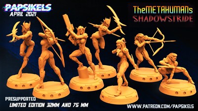 Space Elfs / cyborgs | Meta Humans | Varied Options | Papsikels | 32mm scal