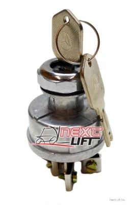 NEXTLIFT NEW UNIVERSAL IGNITION SWITCH CLARK HYSTER YALE CROWN DAEWOO KEY FORKLIFT CAT