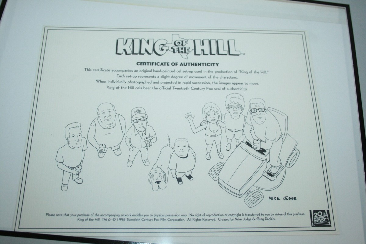 King Of The Hill Original Animation Production Cel Art Hank & Peggy W/ COA  | eBay Australia
