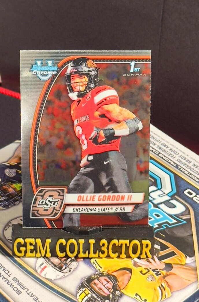 Ollie Gordon 2024 Bowman Chrome #197 University 1st Bowman - Oklahoma State
