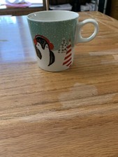 Starbucks 2016 Holiday Penguin  Christmas Tree 12oz Ceramic Coffee Mug/Cup