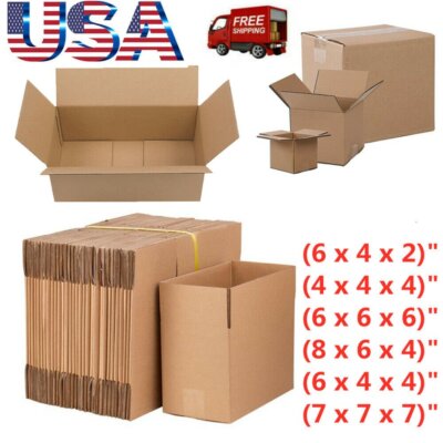 100Pack SHIPPING BOXES -Many Sizes Available - Packing Mailing Moving Storage US