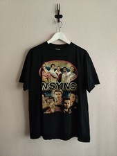 Vintage Y2K NSYNC No Strings Attached Tour 2000 Concert Tee Size L WCW 98 FLAW