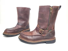 Georgia Boot WELLINGTON WP Copper Leather Side Zip Moc Toe 10" Men's 10.5 M