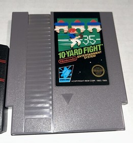 Nintendo NES 10-yard fight Nintendo Entertainment System video game W/Dust Cover