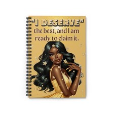 Spiral Notebook - Ruled Line-I DESERVE