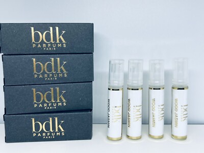Wood Jasmin By BDK Parfums EDP 2ml/0.07oz x 4 Perfume Sample Spray