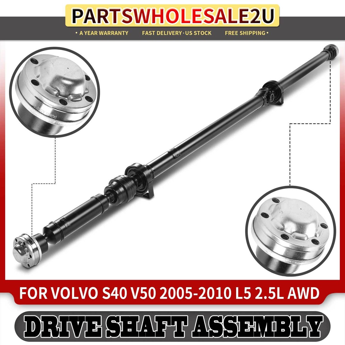 Rear Side Driveshaft Prop Shaft for Volvo S40 Volvo V50 2005-2010