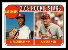 2018 Topps Heritage Rookie Stars Sandy Alcantara / Alex Mejia #14