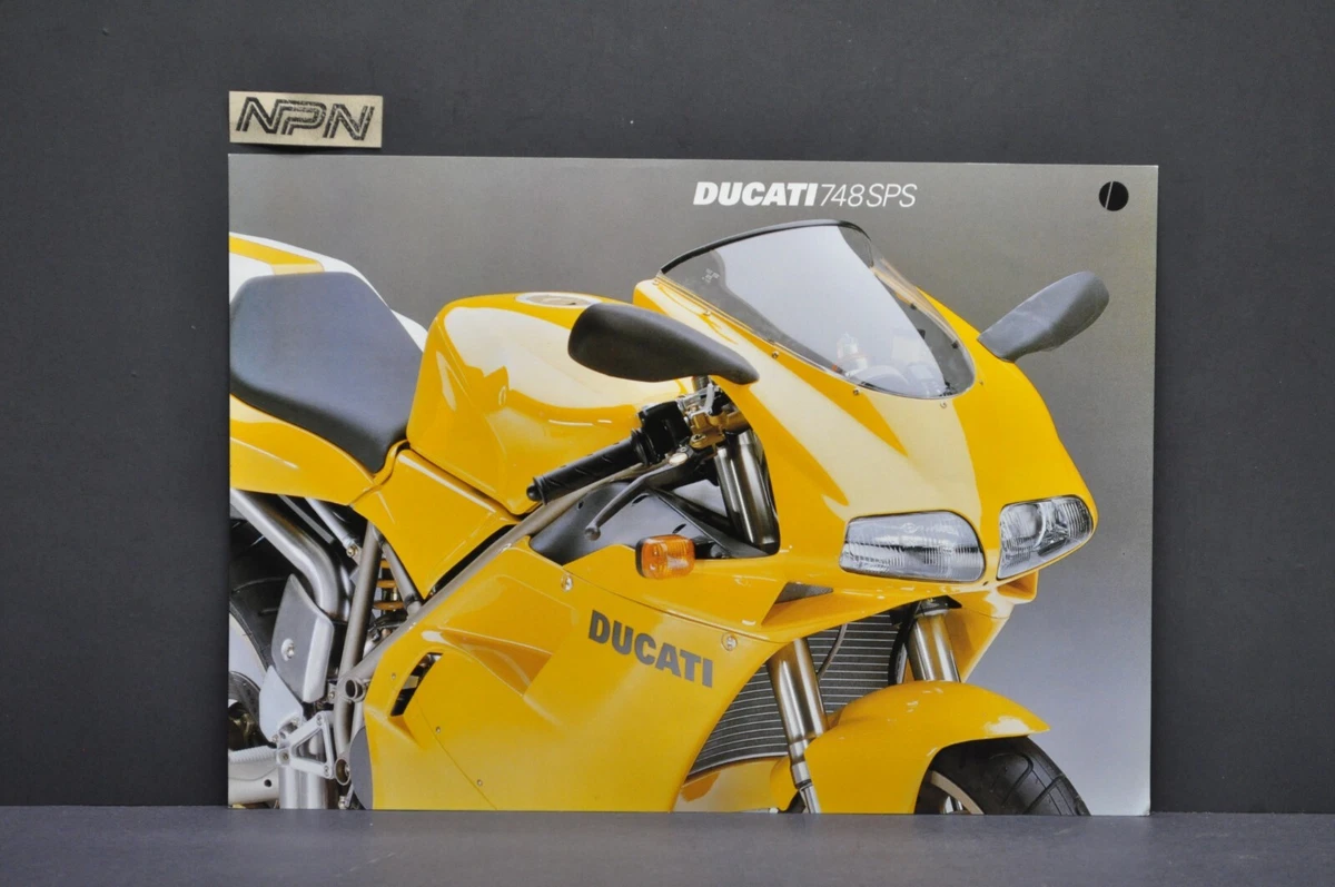 NOS Vintage Ducati 748 SPS Motorcycle Dealer Sales Brochure Spec