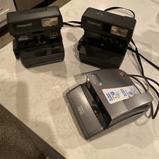 polaroid cameras 3 Not Tested - 2 Polaroid OneShot 1 Polaroid One