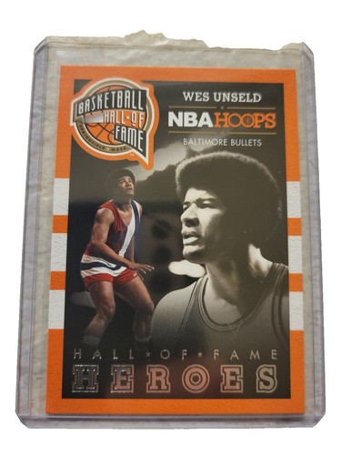 Wes Unseld SIGNED 1969 Topps Card Washington Baltimore Bullets PSA 