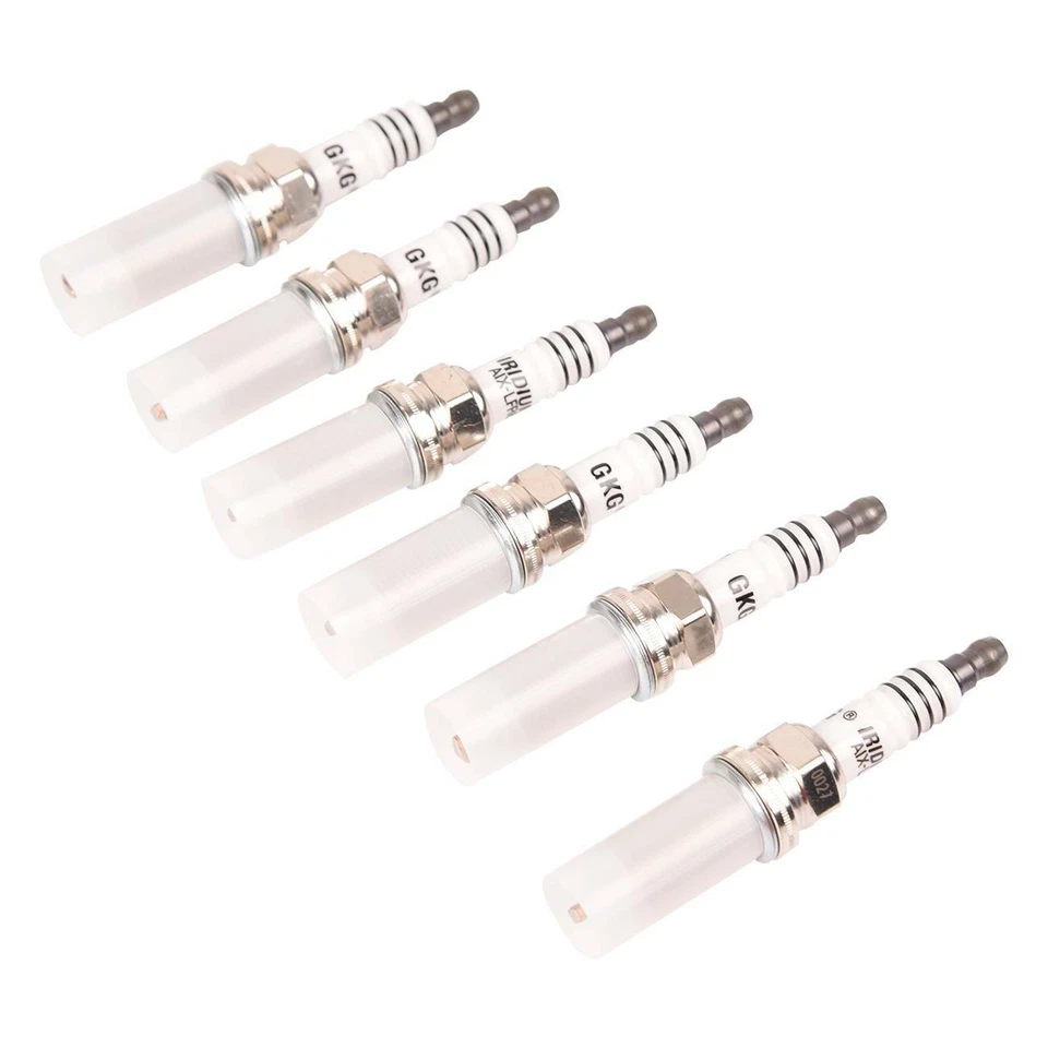 Velas de ignição de irídio 6 peças para Nissan 350Z Altima Titan 224015M015 PLFR5A11 VQ35DE - Imagem 3 de 4