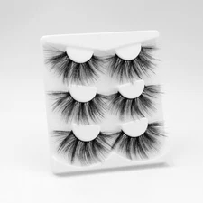 3 Pairs 5D Fake Eyelashes Long Thick Natural False Eye Lashes Set Mink Makeup US
