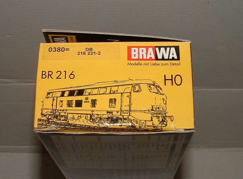 BRAWA 0380 Diesellok BR 216 DB 216 221-2,  H0, #X-108-5 - Bild 4 von 4