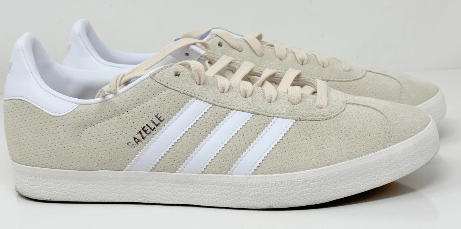 Men Adidas Gazelle Indoor Soccer Shoes Size 11 Wonder White Tan IF3817 NOBOXLID