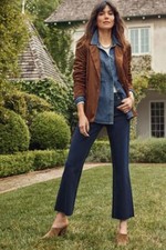 Evereve Ronnie Corduroy Blazer women's S Double breasted Jacket Wide Wale chic 