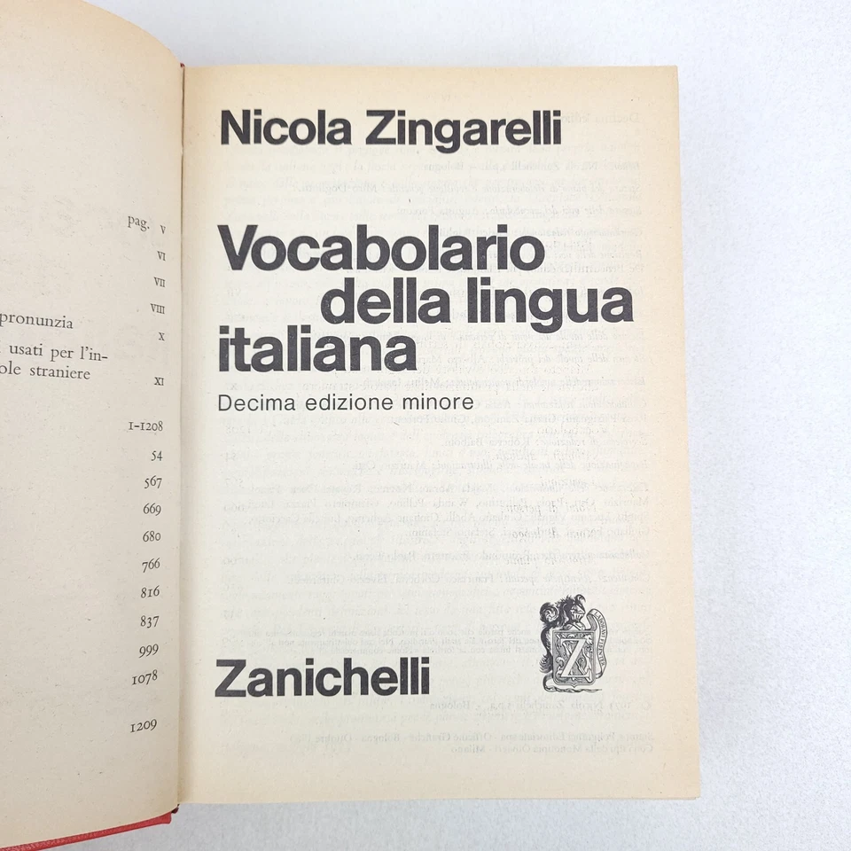 Zingarelli Vocabolario Della Lingua Italiana 1973 Zanichelli Edizione Minore - Image 3 of 4