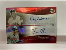 2005 Reflections Dual Signatures Red  Al Rosen Travis Hafner #ARTH 43/99 Auto