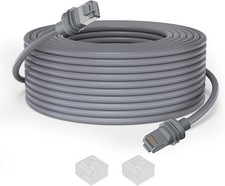 grey Starlink Extension Cable 75ft Waterproof Outdoor Ethernet RJ45 Dish Router