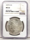 1879 S Morgan Silver Dollar NGC MS63 4875394-002