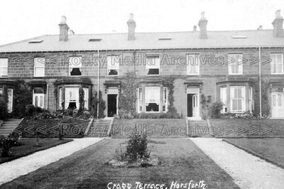 jyy-12 Cragg Terrasse, Horsforth bei Leeds, Yorkshire. Foto
