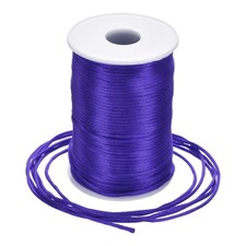 Nylon Satin Cord 2.5mm, 109 Yard Nylon String for Bracelet Purple