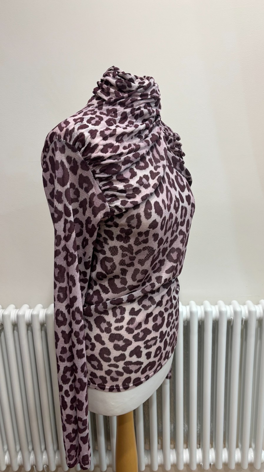Zara Women's Long Sleeve Leopard Print Top/Blouse M SOLD OUT image 3
