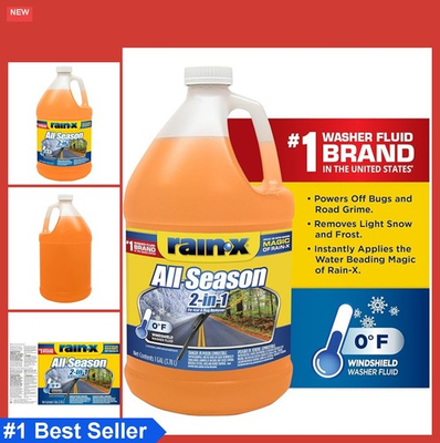 #ad Windshield Washer Fluid De Icer Bug Remover 0F 1 Gallon Pack of 6 $111.14