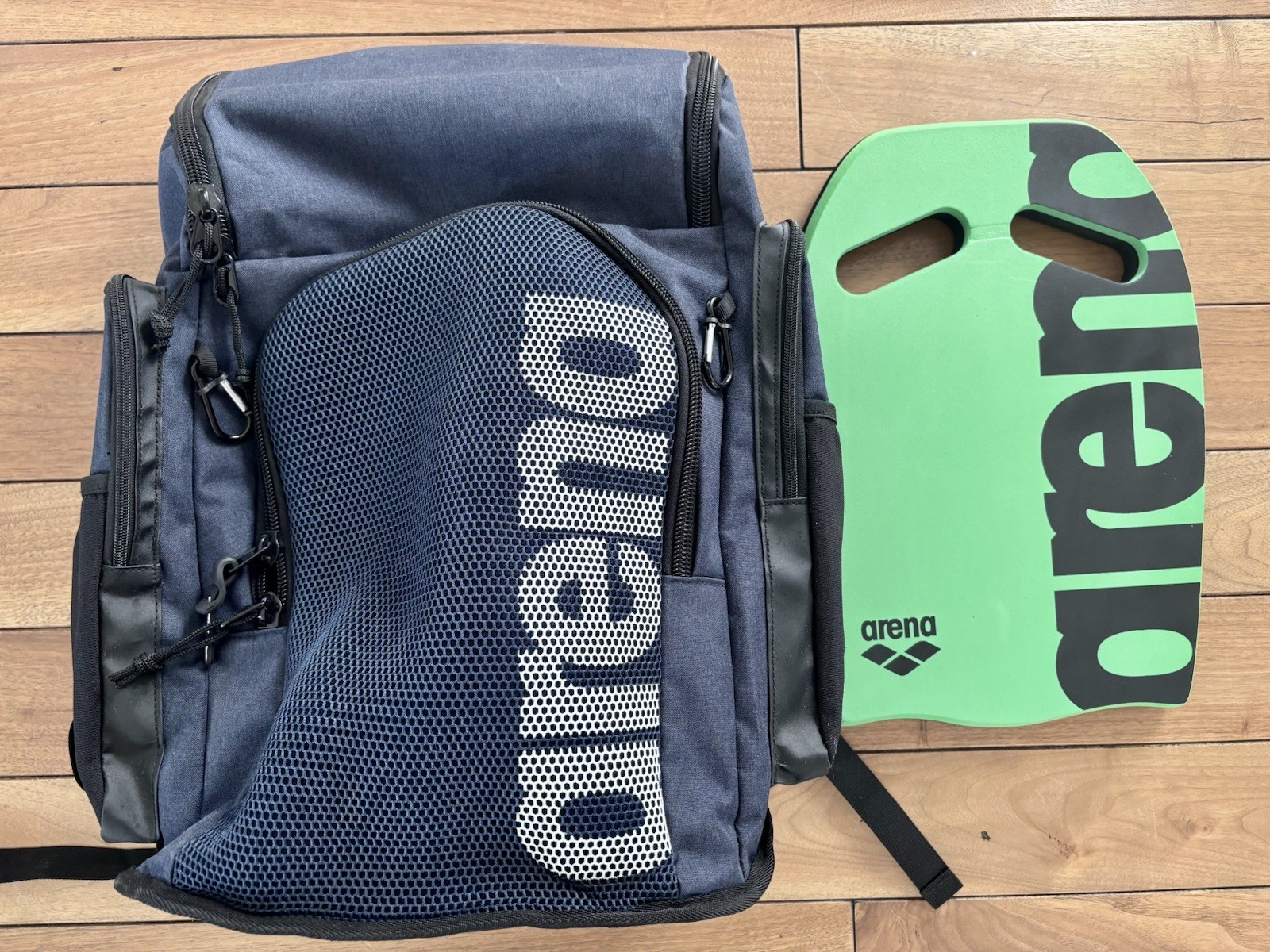 Arena Team Backpack 45L Swimming Gear Sports Navy Blue And Arena Swim Kick-Board