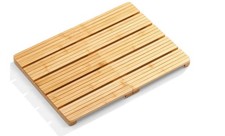 Foldable Bamboo Bath Mat for Shower, 19.68" x 14.17" in Non-Slip
