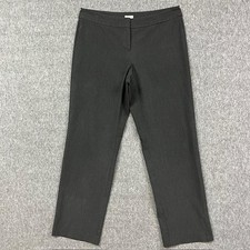 J Jill Pants Womens 12 Gray Stretch Dress Slacks Straight Leg Career Office