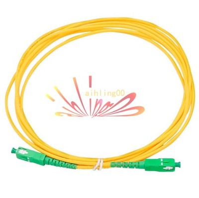 30M SC/APC Simplex Singlemode Fiber Optic Patch Cord Cable 3.0mm FTTH PVC Jumper