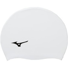 MIZUNO Swimming Cap Silicone Unisex N2JWB050 White Size F for Competitive and