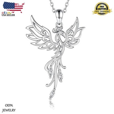 925 Sterling Silver Phoenix Necklace Phoenix Necklace for Women Pendant