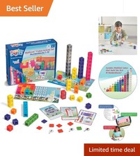 Engaging MathLink Numberblocks Activity Set with 100 Linking Cubes Cards