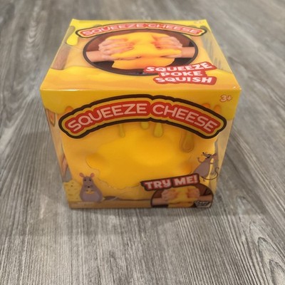Giggle Zone Squeeze Cheese Block Large Squishy Sensory Fidget Stress Novelty Toy