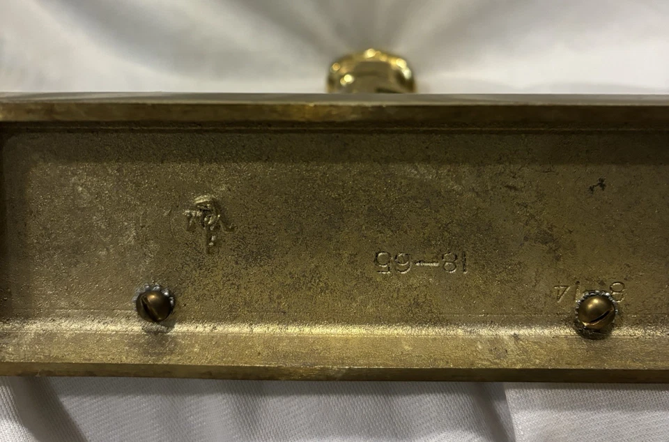 Colonial Williamsburg West Virginia 11" figurativo soldado de arpillera tope de puerta de latón Foto 3 de 4