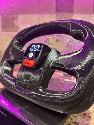Segway Ninebot S Max / GoKart TOUGH Steering Wheel - OEM Clone - NEW Vx25 Model