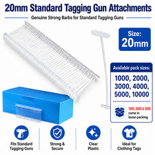20mm Standard GUN GENUINE TAGGING STRONG BARBS ATTACHMENTS TAG PINS FOR KIMBLE 