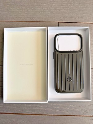 RIMOWA iPhone 17 Pro Grey  Aluminium Phone Case Authentic Metallic Box