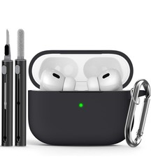 for AirPods Pro Case Cover with Cleaner Kit,Soft Silicone Protective Case