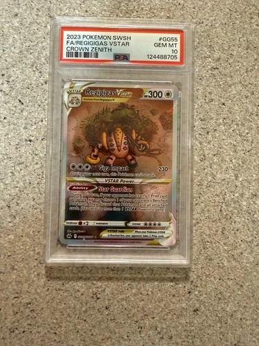 2023 Pokemon Crown Zenith Regigigas VSTAR Fa PSA 10 #GG55 NEW CERT 10/25